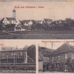 Bayern - Kellmünz Bahnhof Restaurant etc. sw-Mehrbild-AK gelaufen Bahnpost 1912