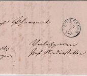 Württemberg - Ehingen 16/5 K1 Dienstbrief Allmendingen - Niederstetten 1870