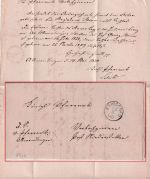Württemberg - Ehingen 16/5 K1 Dienstbrief Allmendingen - Niederstetten 1870