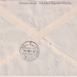 Berlin - 2x10+2x20 Pfg. Bauten Einschreibebrief Schelklingen - Marl Hüls 1950