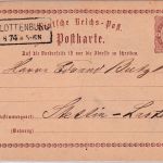 DR - Charlottenburg 16.8.74 Ra2 1/2 Gr. Brustschild Ganzsache n. Stettin