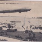 Berlin - Graf Zeppelin Motorluftschiff ü. Tegel sw-AK gelaufen 1914