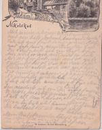 Berlin - Nikolskoe (Wannsee) Blockhaus sw-Federlitho gelaufen Wannsee 1898