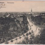 Berlin - Schlachtensee Panorama sw-AK gelaufen Schlachtensee 1916