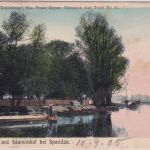 Berlin - Saatwinkel b Spandau Restaurant Krahnhaus farb. AK Haselhorst gel. 1905