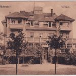 Brandenburg - Seebad Rüdersdorf Kurhaus sw-AK gelaufen Kalkberge 1917