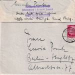 DR - Falkenberg (Mark) 1938 Reichsarbeitsdienst (weiblich) Brief n. Berlin