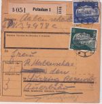 DR - Potsdam 10.11.43 Paketkarte (Fp.Nr. 37998C) n. Sinzig
