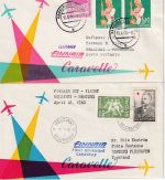 Finnland - Finnair Caravelle Erstflug Helsinki Hamburg Schmuckkuvert 18.4.60