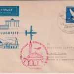 DDR - Lufthansa/DDR Erstflug Berlin Tirana Schmuckkuvert 5.4.60