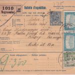 Ungarn/Slowakei - 10 F. Ganzsache + Zusatz Paketkarte Nagyszombat - Köszeg 1918