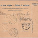 Ungarn/Slowakei - 10 F. Ganzsache + Zusatz Paketkarte Nagyszombat - Köszeg 1918