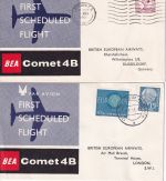 England/BRD - BEA Erstflug London Düsseldorf u. retour 1.5.61