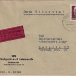 DDR - 70 Pfg. Ulbricht Eilbrief Luckenwalde - Leipzig 1964