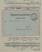 DR - Döberitz Übungsplatz 1931 Postzustellurkunde n. Paretz - mit Inhalt