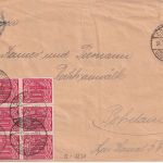 DR-Infla - 2x10+7x40 Pfg. Ziffer Militaria-Dienstbrief Döberitz Übungsplatz 1922
