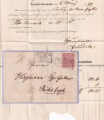 NDP - 1 Gr. gez. Ra3 Neustad E./W. 7/5 Brief n. Jüterbog 1871 - mit Inhalt