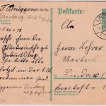 DR - Lindow 1927 5 Pfg. Ganzsache/Ortskarte orig. Tintenzeichnung/Geburtstag