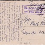 DR - Buchholz ü. Röbel (Müritz) Landpost-Ra2 Feldpostkarte an Fp.Nr. 01302B 1942