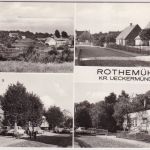 Brandenburg - Rothemühl (Kr. Uckermünde) sw-Mehrbild-Foto-AK gelaufen 1983