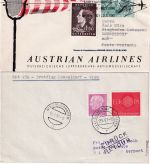Österreich/BRD - AUA Erstflug Wien Düsseldorf u. retour 2 Briefe 2.5.61