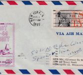 USA - Seaboard World Airlines Erstflug New York/GPO - Frankfurt 1.8.61