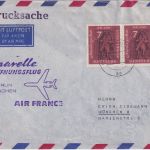 BRD - Air France Caravelle Erstflug Berlin München 1.10.61 Luftpostdrucksache