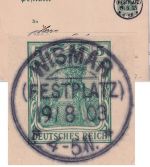 DR - Wismar (Festplatz) 19/8 03 KOS-Sonderstempel 5 Pfg. Ganzsache n. Berlin