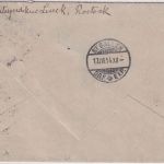 DR - 10 Pfg. Germania Brief i.d. SCHWEIZ Rostock - St.Gallen 1914 Nachporto