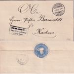 DR - Schwerin 1900 Frei lt. Avers No.3 (Superintendantur) Dienstbrief n. Karbow