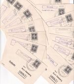DDR - Wittenberge 1964 14 versch. Landpost-Ra2 a. Drucksachen