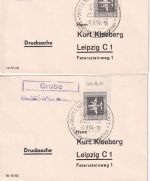 DDR - Wittenberge 1964 14 versch. Landpost-Ra2 a. Drucksachen