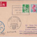 Frankreich - Lufthansa-Ost Zuleitung Erstflug Leipzig Heringsdorf 5.5./14.5.62