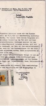 Israel - El Al Erstflug/Einschreiben Tel Aviv Frankfurt a/M 11.6.62