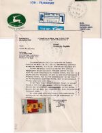 Israel - El Al Erstflug/Einschreiben Tel Aviv Frankfurt a/M 11.6.62