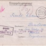 DR - Stalag XIA (Altengrabow) Kriegsgefangenenbrief n. JUGOSLAWIEN 1941