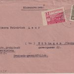 SBZ/Sachsen - 30 Pfg. Wappen u.a. Einschreibebrief Hadmersleben Tübingen 1.2.46