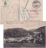DR - Grund 1908 unfrank. Ansichtskarte (Bad Grund) n. Magdeburg - Nachporto