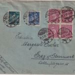 DR-Infla - 160 Pfg. Schnitter Wz.1 u.a. Brief n. ÖSTERREICH Salzwedel 21.7.22