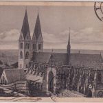 DR - 15 Pfg. Adler bildseitig frank. AK (Dom) n. CUBA Halberstadt - Habana 1928