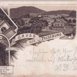 Sachsen-Anhalt - Treseburg sw-Mehrbild-Vorläuferlitho Tahle 1897