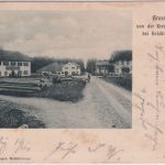 Bayern - Kreuzstraße b. Holzkirchen Holzhandlung etc. sw-AK gelaufen Peiss 1900