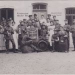 Bayern - Holzkirchen (Oberbräu ?) Soldaten/Reservisten m Bierkrügen 1907 Foto-AK