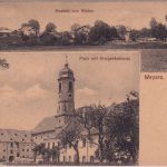 Bayern - Weyarn Kirche Kriegerdenkmal sw-Mehrbild-AK ungelaufen ca. 1915