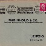 DR - Leipzig C2 Messestadt "Rauchwaren Oster-Messe" Masch.werbestpl. Brief 1929