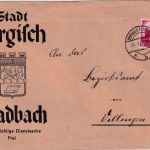 DR - Bergisch Gladbach 1934 illustr. Werbekuvert "Das goldene Tor ..."