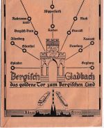DR - Bergisch Gladbach 1934 illustr. Werbekuvert "Das goldene Tor ..."