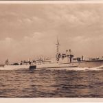 DR - Marine Räumboot sw-Foto-AK ca. 1940 ungelaufen