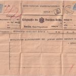 DR - Berlin Haupt-Telegraphenamt Telegramm aus Allenstein 1922 Rohrpost !