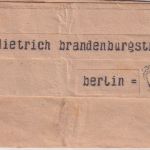 DR - Berlin Haupt-Telegraphenamt Telegramm aus Allenstein 1922 Rohrpost !